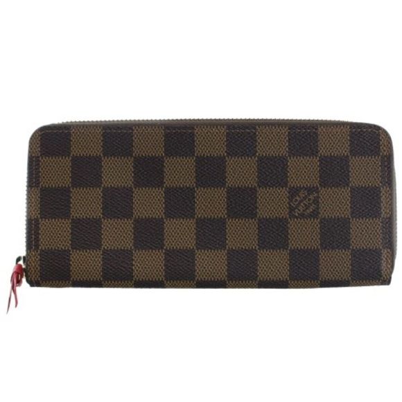 Louis Vuitton Portefeuille Clemence Damier Ebene Long Wallet Handbag - Picture 1 of 5